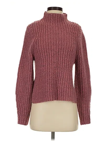 Pre-owned Leith Turtleneck Sweater In Burgundy