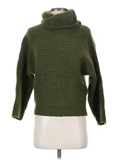 Pre-owned Leith Turtleneck Sweater In Green