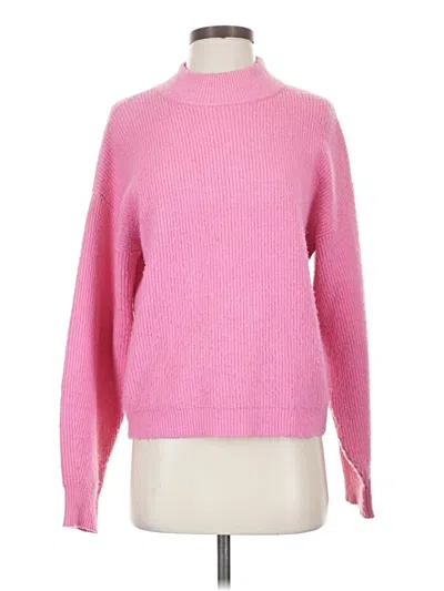 Pre-owned Leith Turtleneck Sweater In Pink