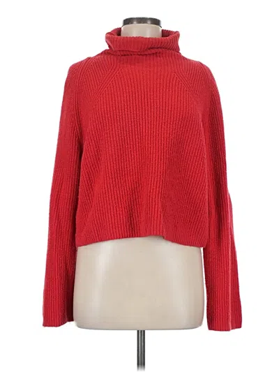 Pre-owned Leith Turtleneck Sweater In Red