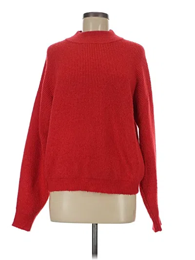 Pre-owned Leith Turtleneck Sweater In Red