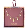 Leith Two-tone Cubic Zirconia & Cultured Pearl Coin Charm Necklace In Gold