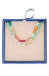 Leith Two-row Beaded Necklace In Multi