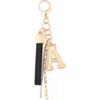 Leith Varsity Initial Bag Charm In Multi