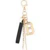 Leith Varsity Initial Bag Charm In Multi