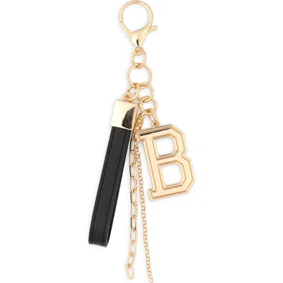 Leith Varsity Initial Bag Charm In Multi