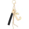 Leith Varsity Initial Bag Charm In Multi