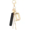 Leith Varsity Initial Bag Charm In Multi