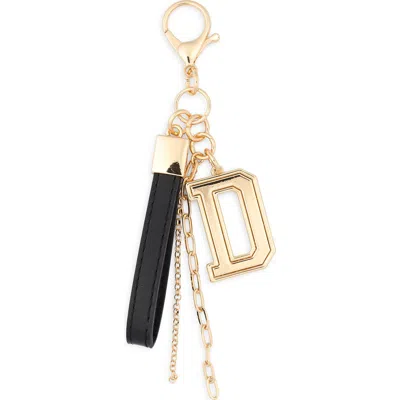 Leith Varsity Initial Bag Charm In Multi