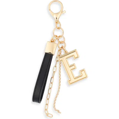 Leith Varsity Initial Bag Charm In Gold