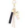 Leith Varsity Initial Bag Charm In Multi