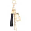 Leith Varsity Initial Bag Charm In Multi