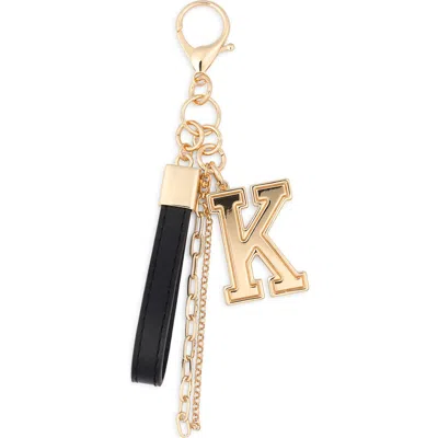 Leith Varsity Initial Bag Charm In Multi