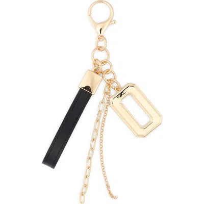 Leith Varsity Initial Bag Charm In Multi