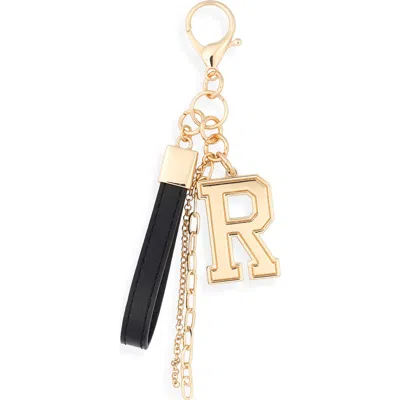 Leith Varsity Initial Bag Charm In Multi
