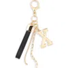 Leith Varsity Initial Bag Charm In Multi
