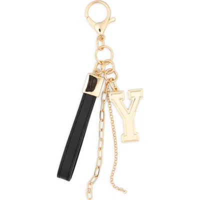 Leith Varsity Initial Bag Charm In Multi