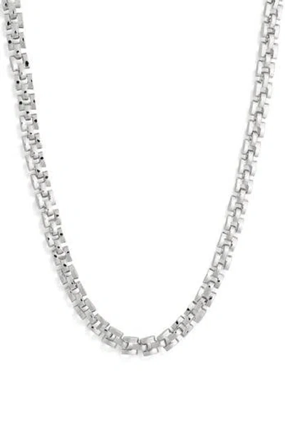 Leith Watchband Chain Necklace In Metallic
