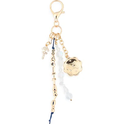 Leith Zodiac Cluster Bag Charm In Gold