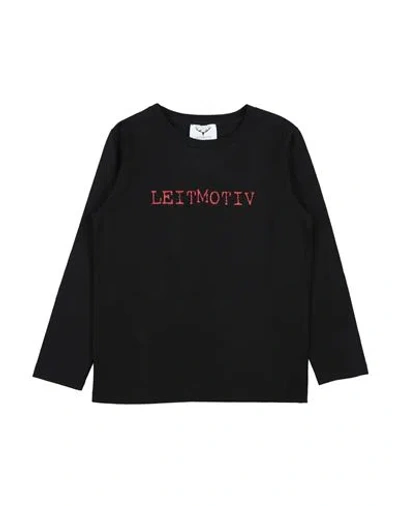Leitmotiv Babies'  Toddler Boy T-shirt Black Size 6 Cotton, Elastane