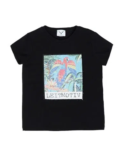 Leitmotiv Babies'  Toddler Girl T-shirt Black Size 6 Cotton
