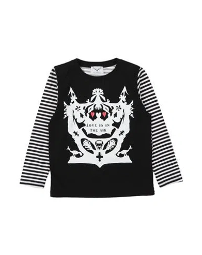 Leitmotiv Babies'  Toddler Girl T-shirt Black Size 6 Cotton, Elastane