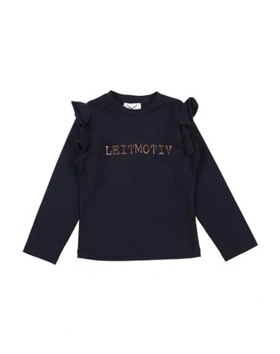 Leitmotiv Babies'  Toddler Girl T-shirt Midnight Blue Size 6 Cotton, Elastane
