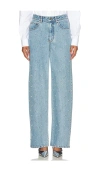 Leje Jeans Bubble Embroidered Straight Leg In Blue