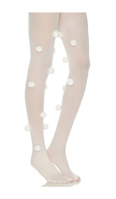 Leje Bubble Tights In Ivory