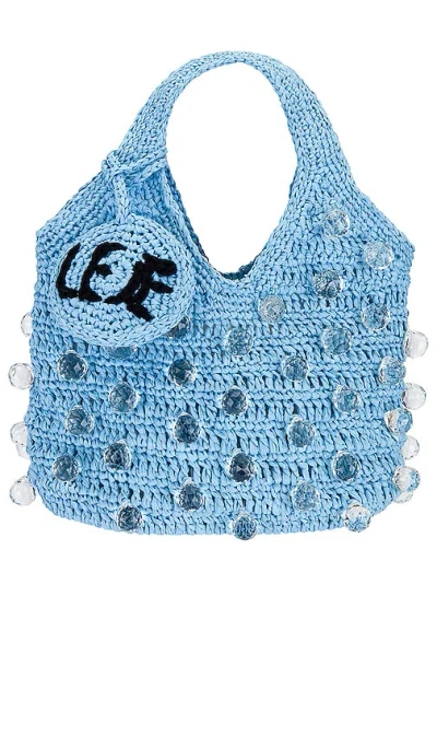 Leje Othoniel Crystal Crochet Tote Bag In Blue
