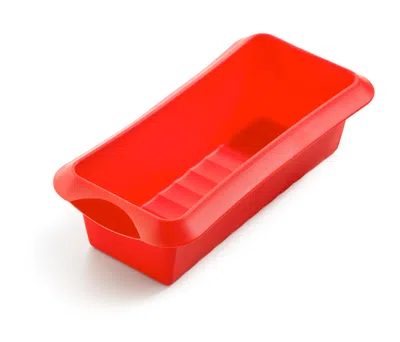 Lekue 9.5 Inch Silicone Plum Cake Baking Mold In Red