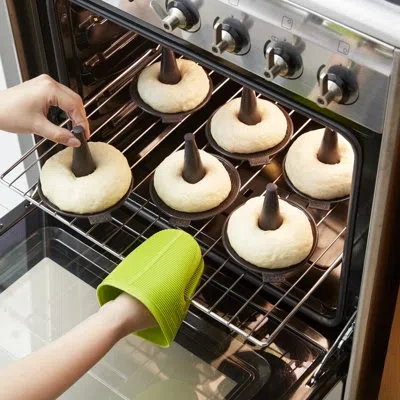 Lekue Bagels Molds, Set Of 6 In Brown