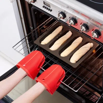 Lekue Essential Bread Baking Kit - Includes: Bread Maker, Mini Baguette Mold, Spoon In Brown