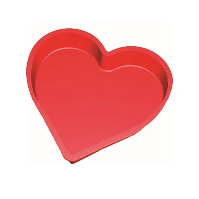 Lekue Heart Shaped Cake Mold In Red