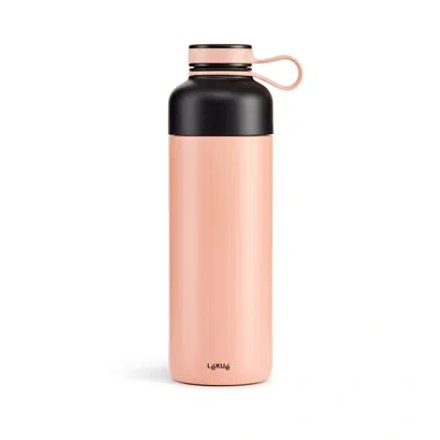 Lekue Insulated Bottle To Go, 16.9 oz (500 Ml) In Coral