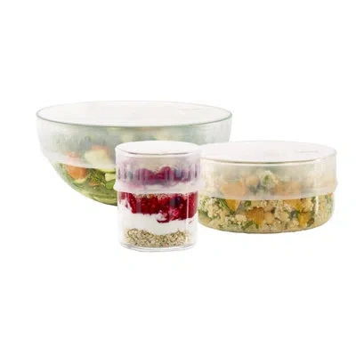 Lekue Reusable Flexible Stretch Lids, Set Of 3