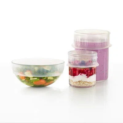 Lekue Reusable Silicone Flexible Lid Assorted Sizes For Container/food