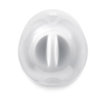 Lekue Silicone Suction Lid, Clear, 7-inch In White