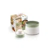 Lekue Veggie Burger Kit With Hamburger Mold And Microwave Vegetable And Rice Steamer In White