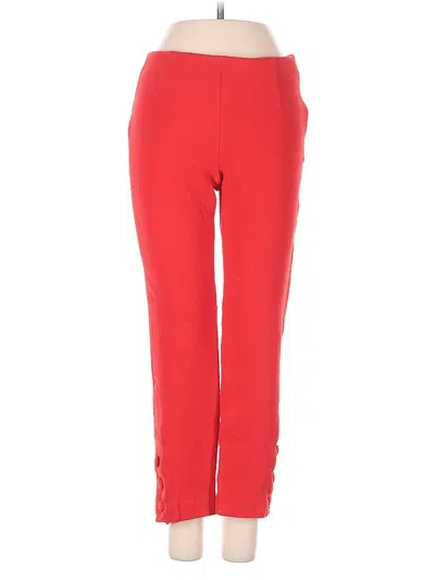 Pre-owned Lela Rose Active Pants In Red