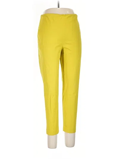 Pre-owned Lela Rose Active Pants In Yellow