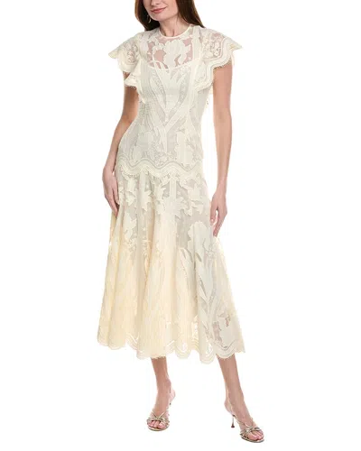 Lela Rose A-line Dress In Neutral