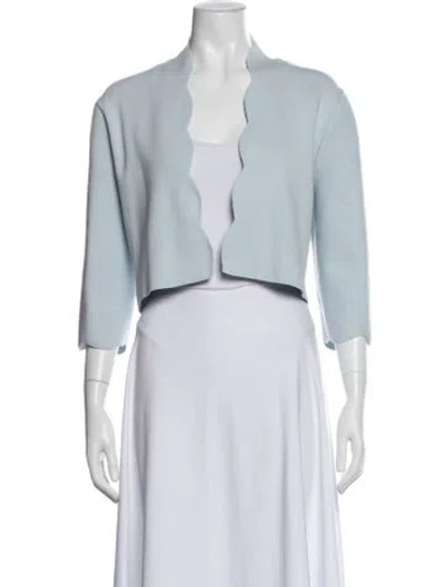 Pre-owned Lela Rose Bolero In Blue