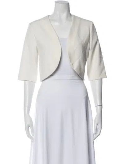 Pre-owned Lela Rose Bolero In Neutral