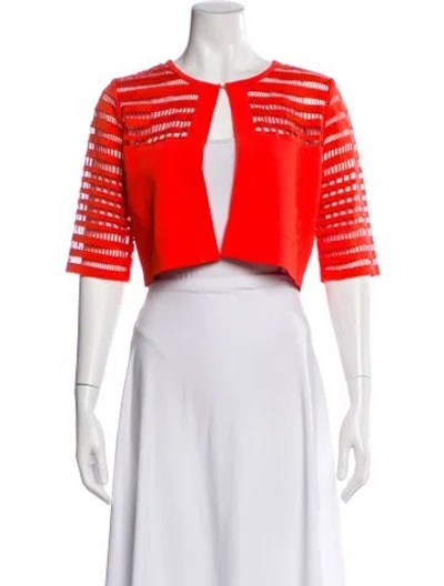 Pre-owned Lela Rose Bolero In Orange