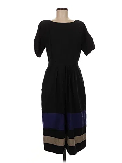 Pre-owned Lela Rose Casual Dress In Black