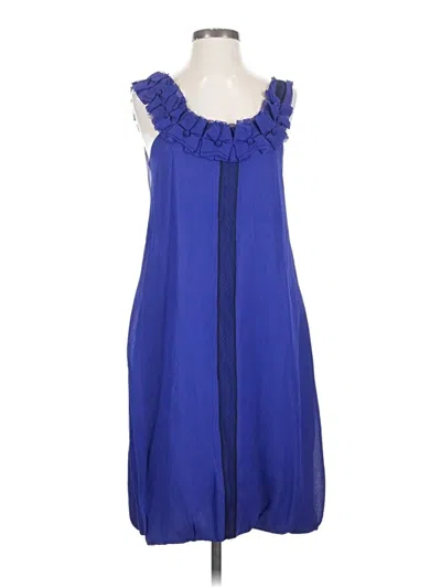 Pre-owned Lela Rose Casual Dress In Blue