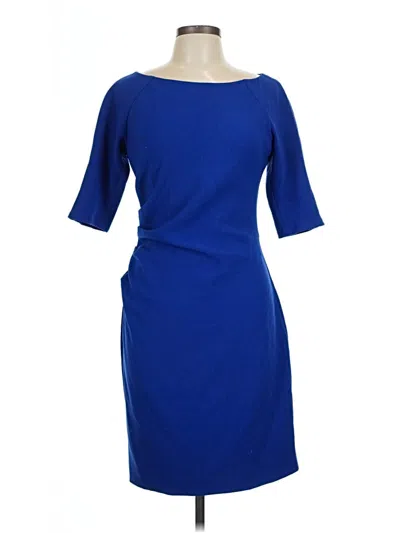 Pre-owned Lela Rose Casual Dress In Blue