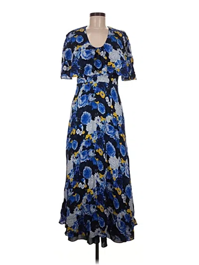 Pre-owned Lela Rose Casual Dress In Blue