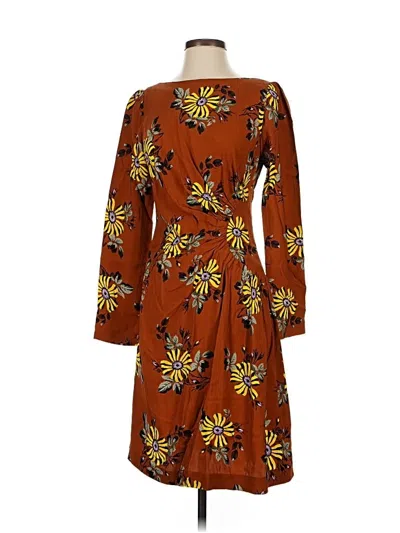 Pre-owned Lela Rose Casual Dress In Brown